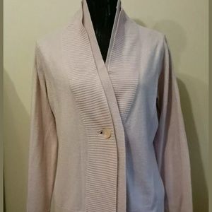Jones Wear Pink Cardigan Sweater Size Small